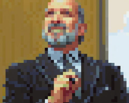 Pixel Art of Howard Lutnick